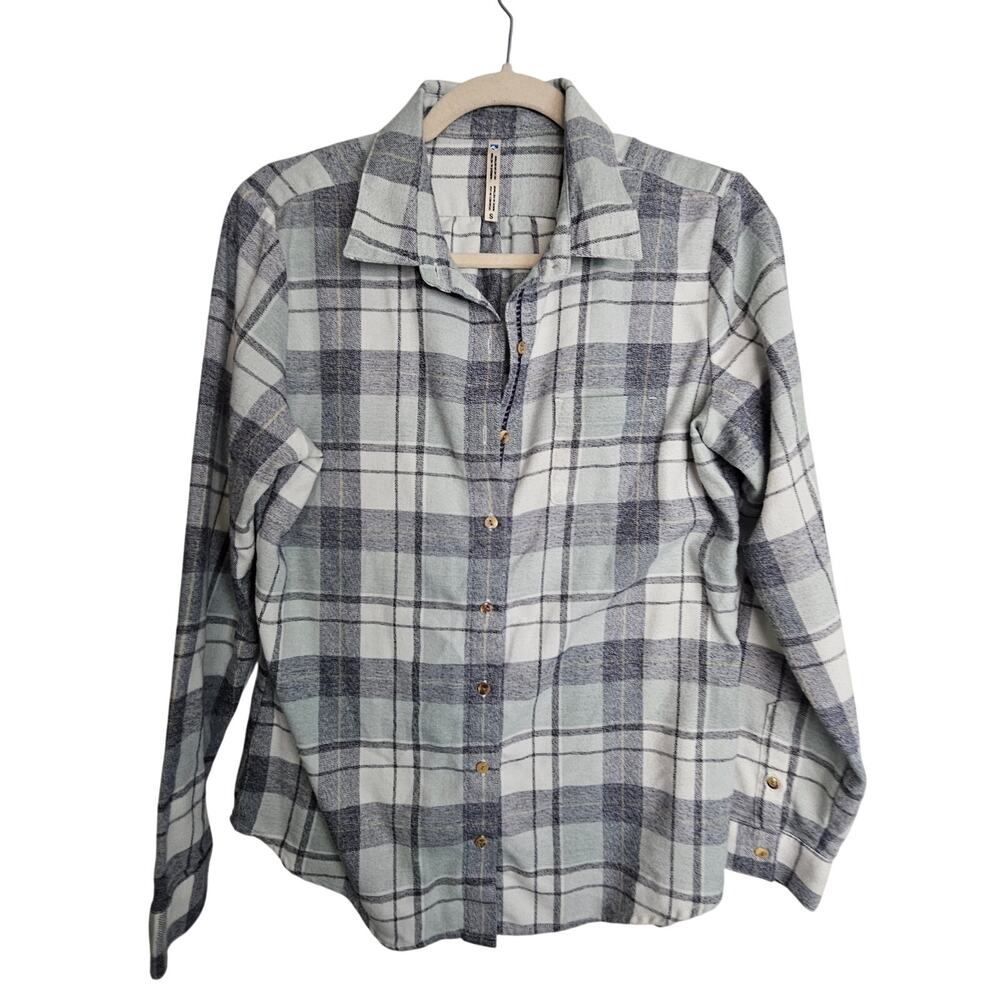 Kuhl Womens Plaid Flannel Shirt Size S Gorpcore Outdoor Hiking Trail Sporty Walk